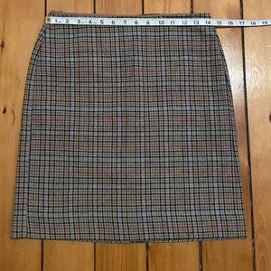 preppy banana republic plaid mini skirt